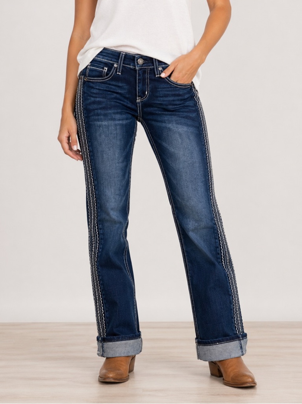 Cruel Denim Rhyon Mid Rise Boyfriend Straight Leg Jeans Dark Wash NWT 29/7S